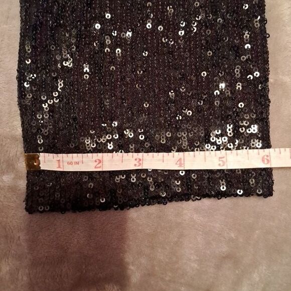 Ramy Brook Women's Pull on Sequin Trousers Pants Medium Black Party Sparkle - Picture 11 of 16